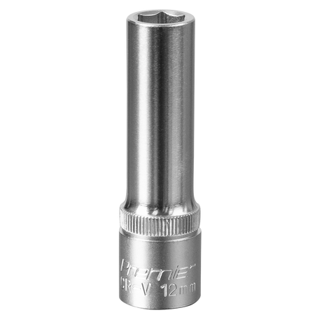 Sealey S1212D Premier Deep Socket 1/2"Sq Drive 12mm