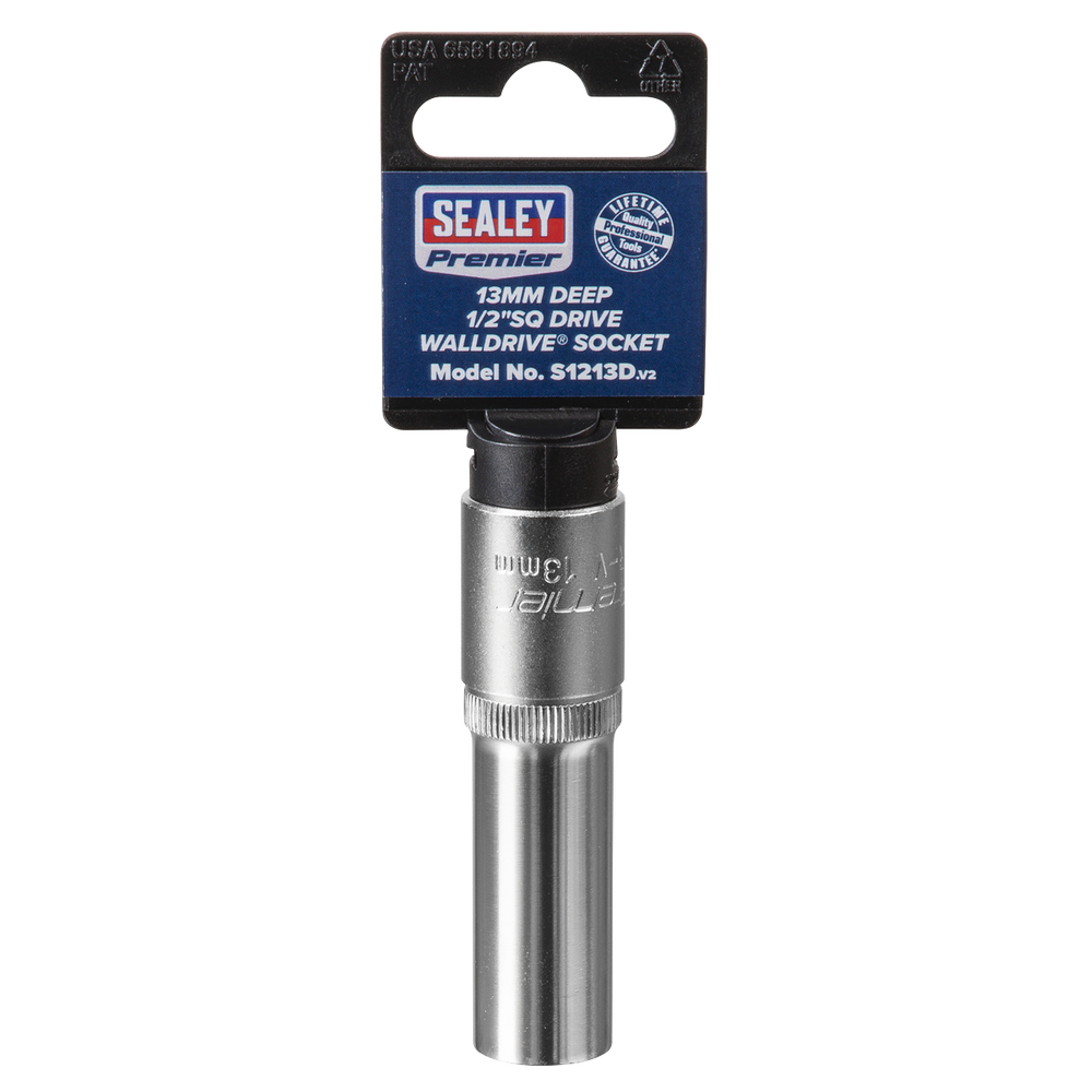 Sealey S1213D Premier Deep Socket 1/2"Sq Drive 13mm - additional view 6