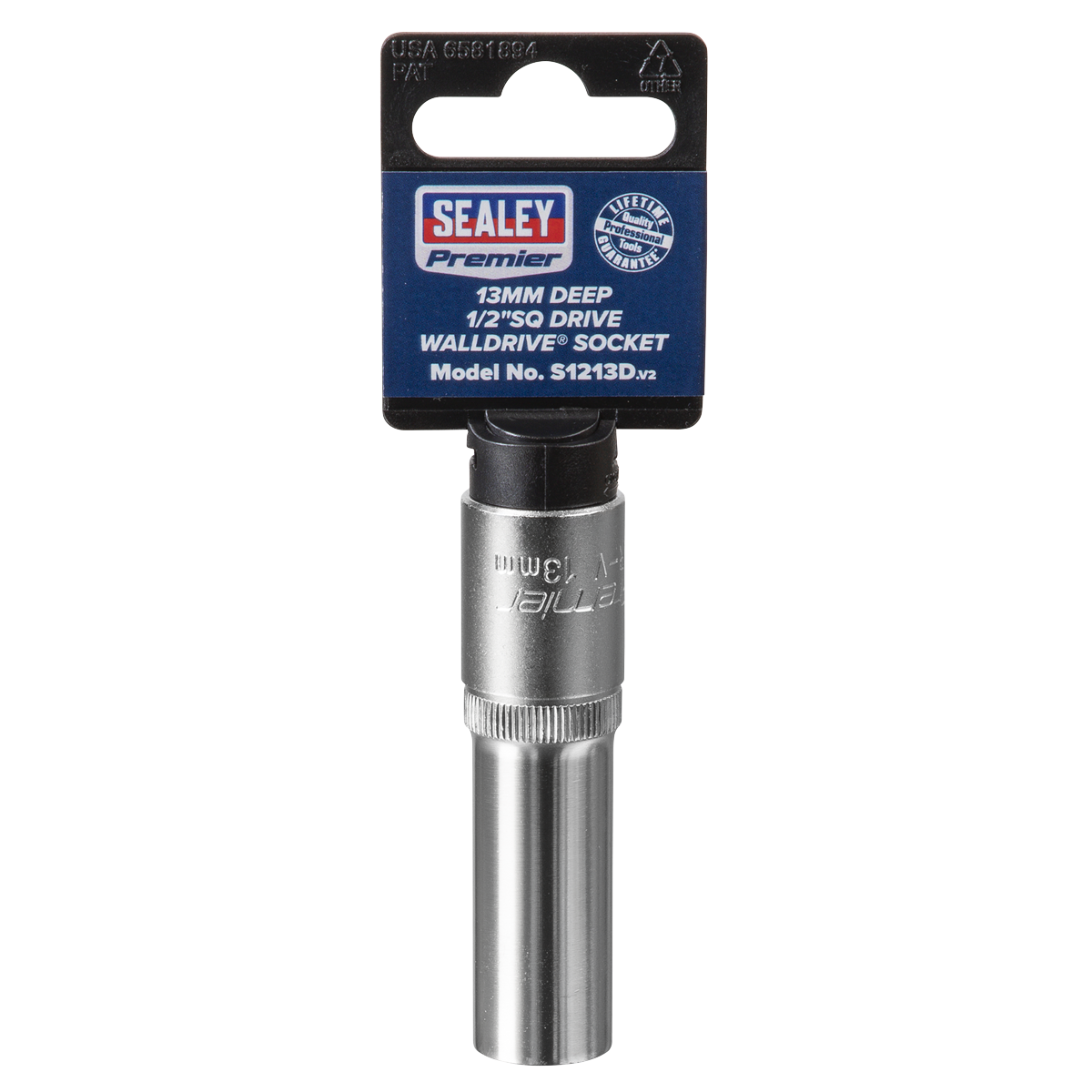 Sealey S1213D Premier Deep Socket 1/2"Sq Drive 13mm - additional view 6