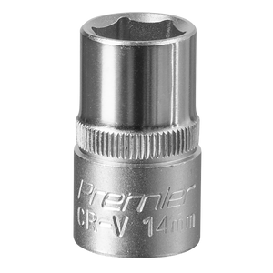 Sealey S1214 Premier Socket 1/2"Sq Drive 14mm