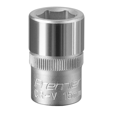 Sealey S1215 Premier Socket 1/2"Sq Drive 15mm