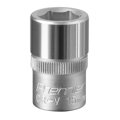 Sealey S1215 Premier Socket 1/2"Sq Drive 15mm