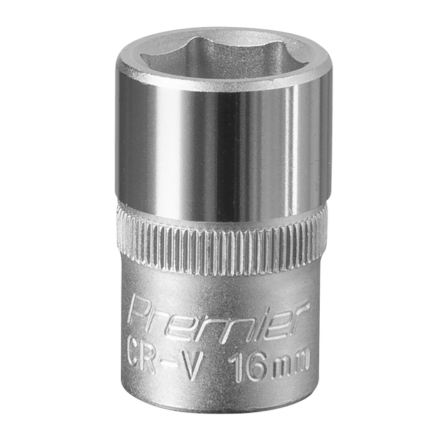 Sealey S1216 Premier Socket 1/2"Sq Drive 16mm