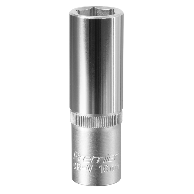 Sealey S1216D Premier Deep Socket 1/2"Sq Drive 16mm