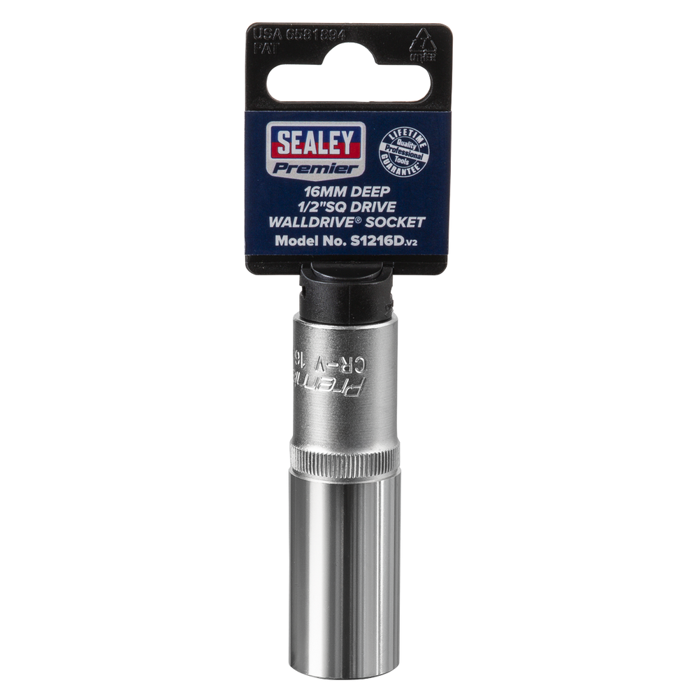 Sealey S1216D Premier Deep Socket 1/2"Sq Drive 16mm - additional view 6