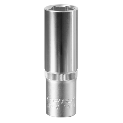 Sealey S1217D Premier Deep Socket 1/2"Sq Drive 17mm