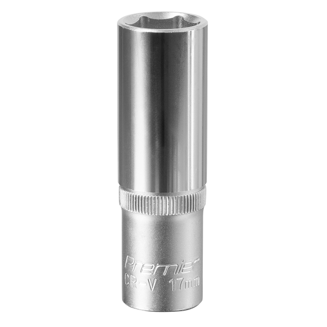 Sealey S1217D Premier Deep Socket 1/2"Sq Drive 17mm