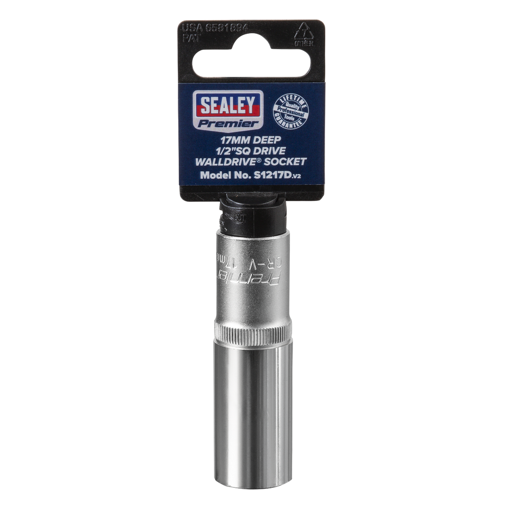 Sealey S1217D Premier Deep Socket 1/2"Sq Drive 17mm - additional view 6