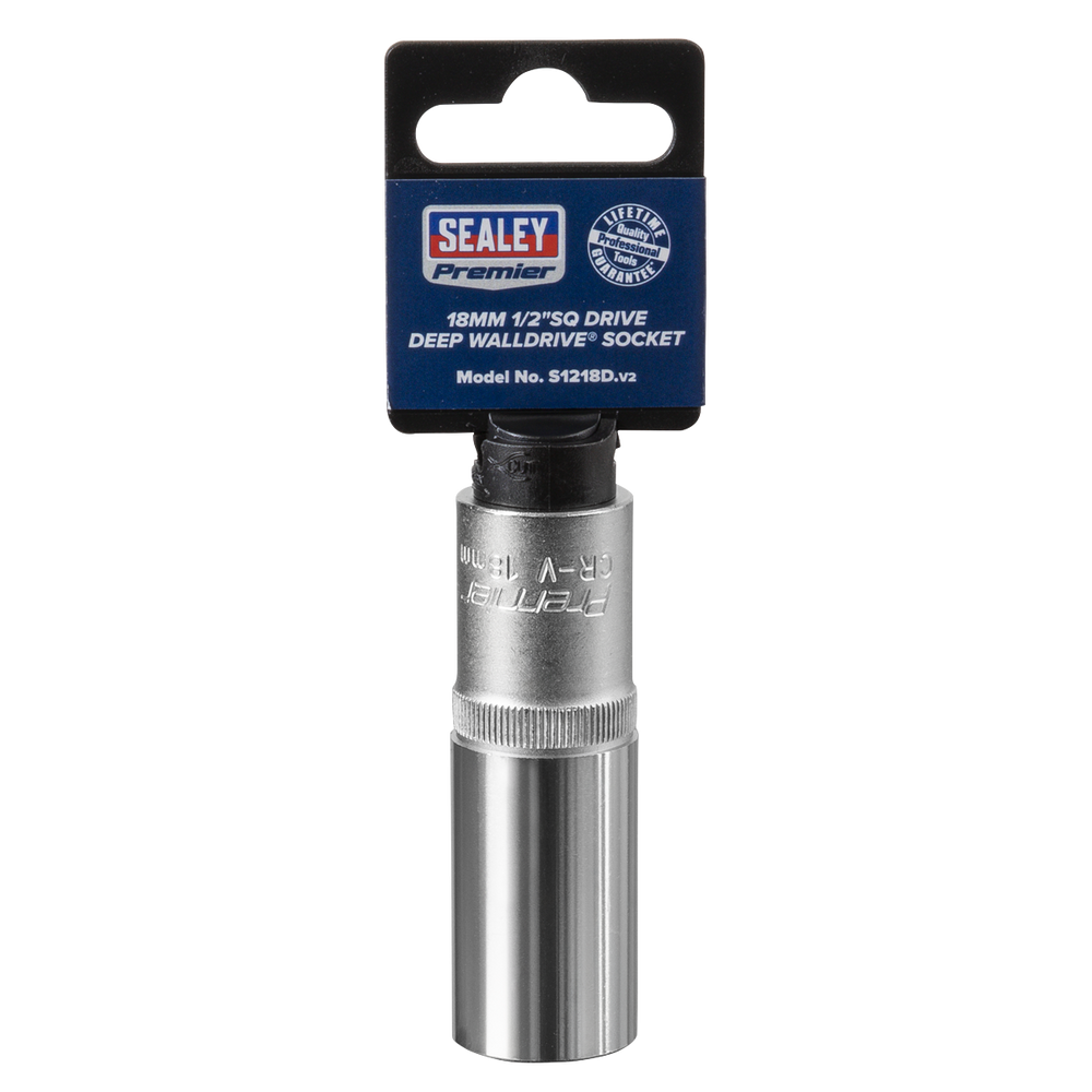 Sealey S1218D Premier Deep Socket 1/2"Sq Drive 18mm - additional view 7
