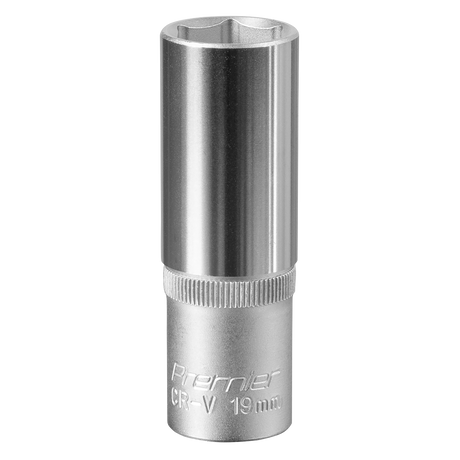 Sealey S1219D Premier Deep Socket 1/2"Sq Drive 19mm