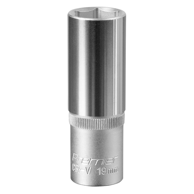 Sealey S1219D Premier Deep Socket 1/2"Sq Drive 19mm