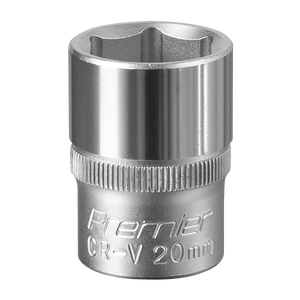 Sealey S1220 Premier Socket 1/2"Sq Drive 20mm