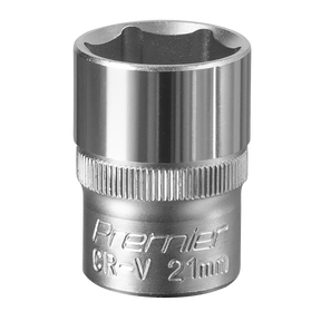 Sealey S1221 Premier Socket 1/2"Sq Drive 21mm