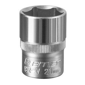 Sealey S1221 Premier Socket 1/2"Sq Drive 21mm