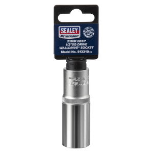 Sealey S1221D Premier Deep Socket 1/2"Sq Drive 21mm - additional view 4