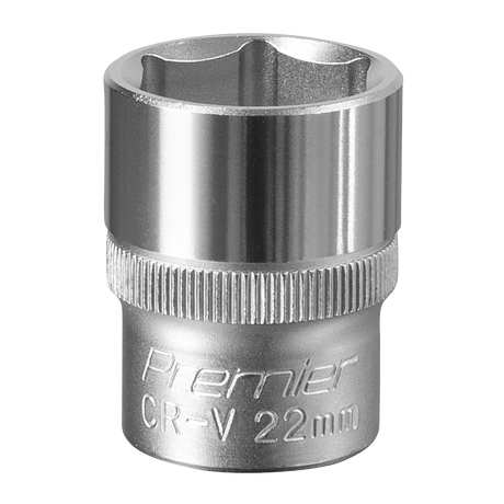 Sealey S1222 Premier Socket 1/2"Sq Drive 22mm