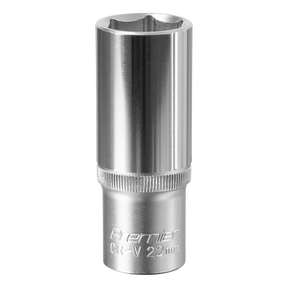 Sealey S1222D Premier Deep Socket 1/2"Sq Drive 22mm