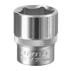 Sealey S1225 Premier Socket 1/2"Sq Drive 25mm