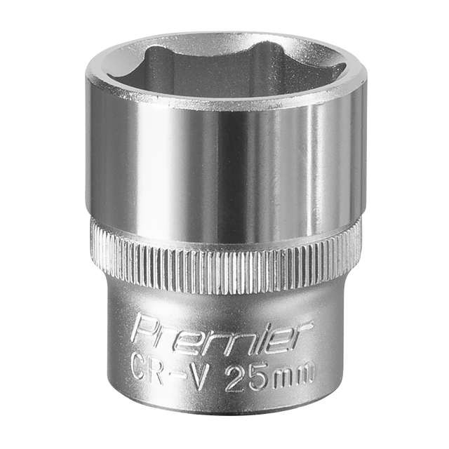 Sealey S1225 Premier Socket 1/2"Sq Drive 25mm