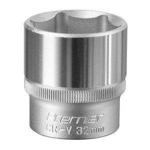 Sealey S1232 Premier Socket 1/2"Sq Drive 32mm