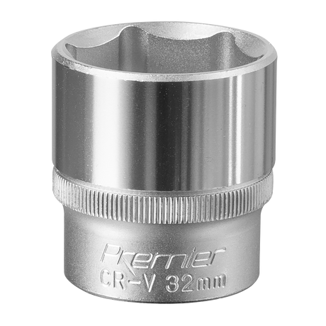 Sealey S1232 Premier Socket 1/2"Sq Drive 32mm