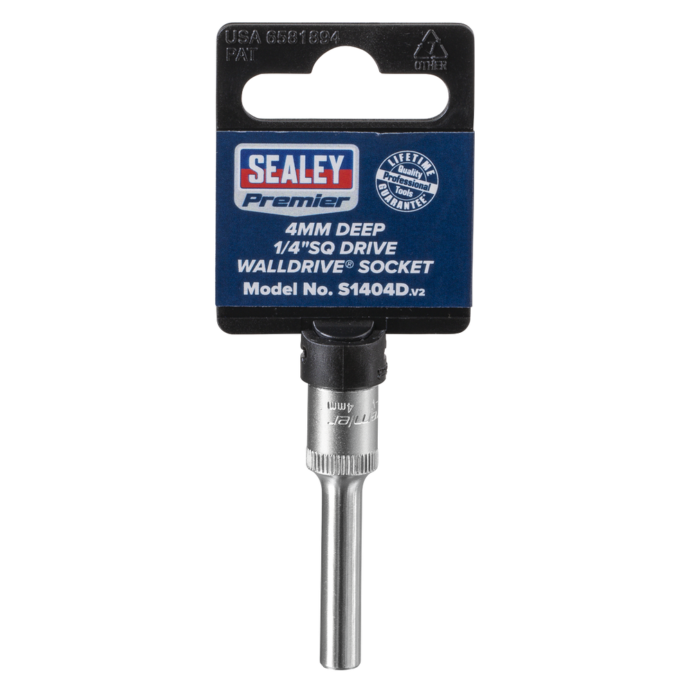 Sealey S1404D Premier Deep Socket 1/4"Sq Drive 4mm - additional view 6