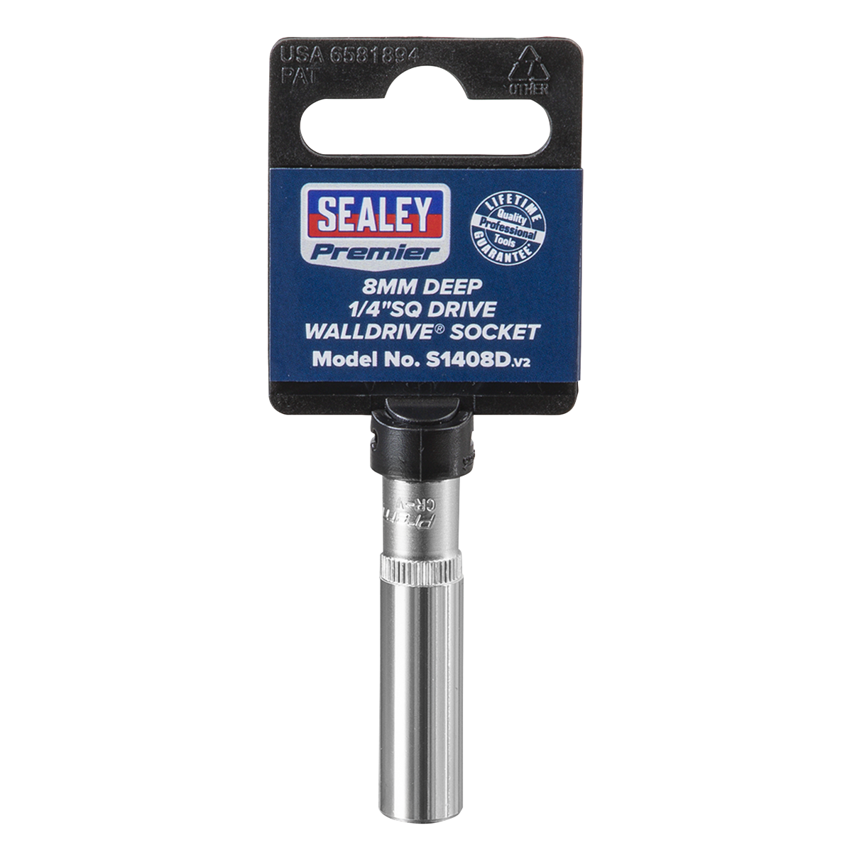 Sealey S1408D Premier Deep Socket 1/4"Sq Drive 8mm - additional view 4
