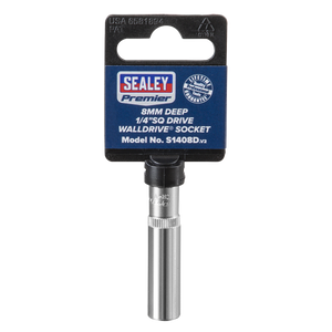 Sealey S1408D Premier Deep Socket 1/4"Sq Drive 8mm - additional view 4