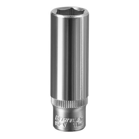 Sealey S1411D Premier Deep Socket 1/4"Sq Drive 11mm