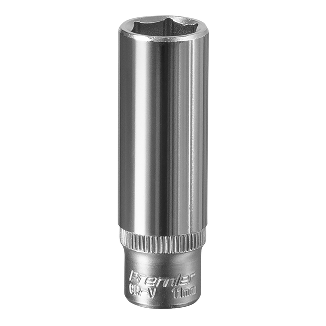 Sealey S1411D Premier Deep Socket 1/4"Sq Drive 11mm
