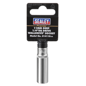 Sealey S1411D Premier Deep Socket 1/4"Sq Drive 11mm - additional view 5