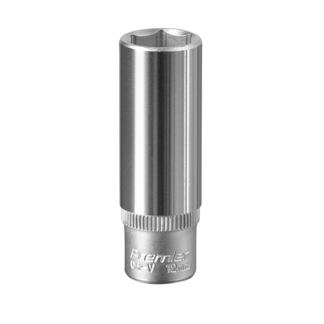 Sealey S1412D Premier Deep Socket 1/4"Sq Drive 12mm