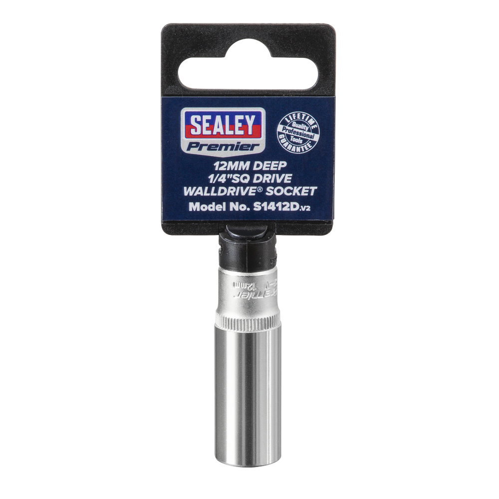 Sealey S1412D Premier Deep Socket 1/4"Sq Drive 12mm - additional view 5