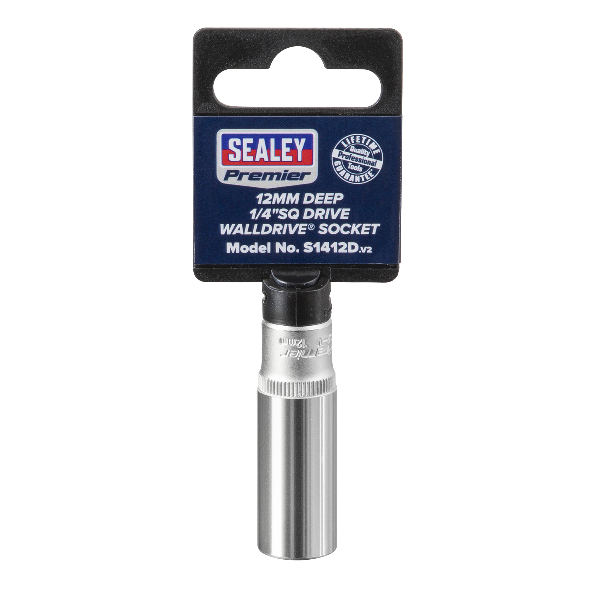 Sealey S1412D Premier Deep Socket 1/4"Sq Drive 12mm - additional view 5