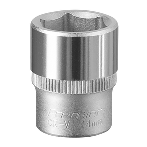 Sealey S1414 Premier Socket 1/4"Sq Drive 14mm