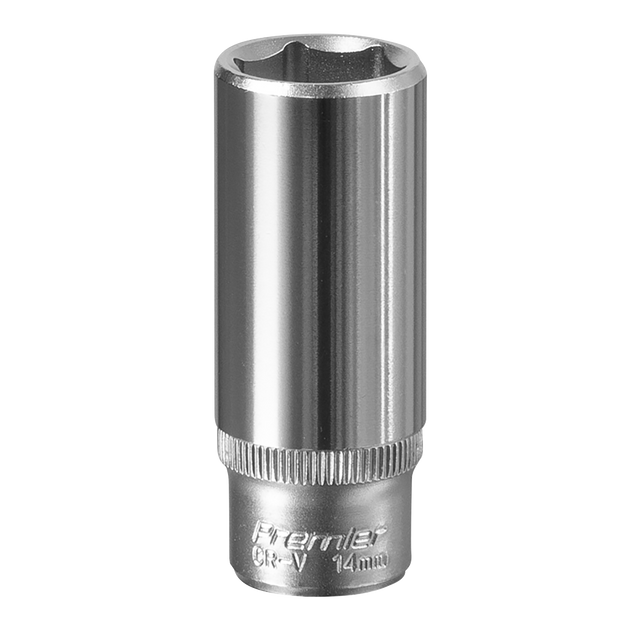 Sealey S1414D Premier Deep Socket 1/4"Sq Drive 14mm