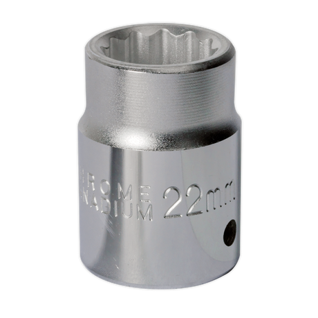 Sealey S34/22 Premier Socket 3/4"Sq Drive 22mm