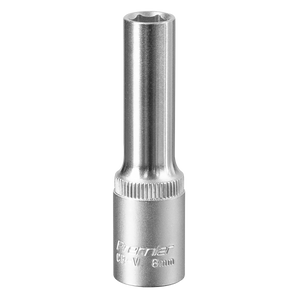 Sealey S3808D Premier Deep Socket 3/8"Sq Drive 8mm