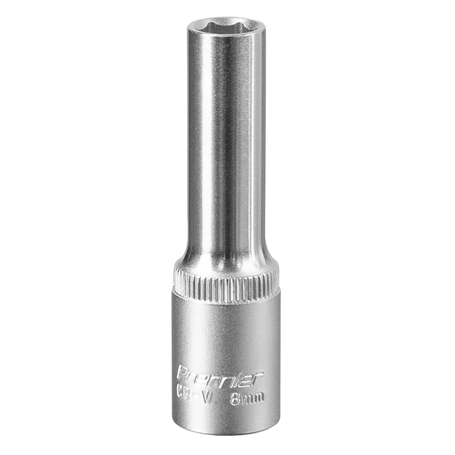Sealey S3808D Premier Deep Socket 3/8"Sq Drive 8mm