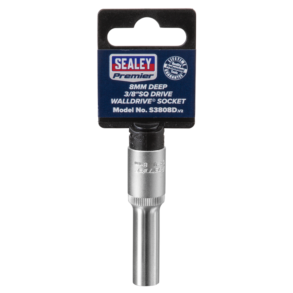 Sealey S3808D Premier Deep Socket 3/8"Sq Drive 8mm - additional view 9