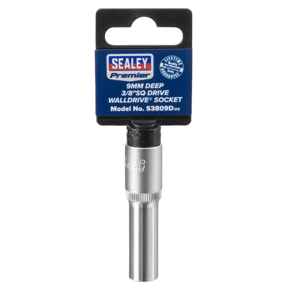 Sealey S3809D Premier Deep Socket 3/8"Sq Drive 9mm - additional view 5