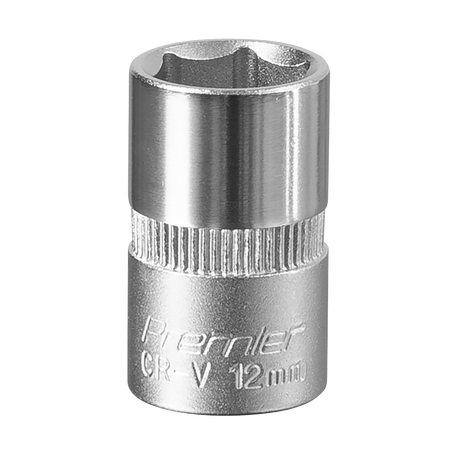 Sealey S3812 Premier Socket 3/8"Sq Drive 12mm