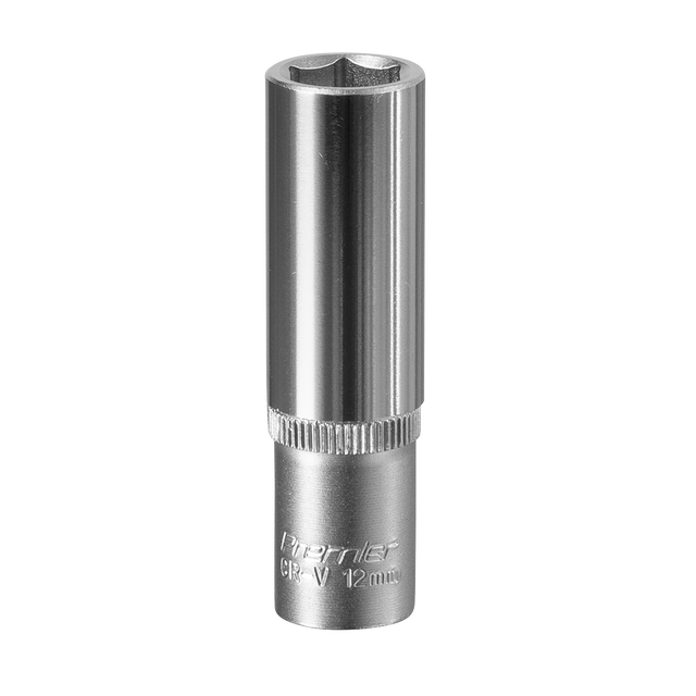 Sealey S3812D Premier Deep Socket 3/8"Sq Drive 12mm
