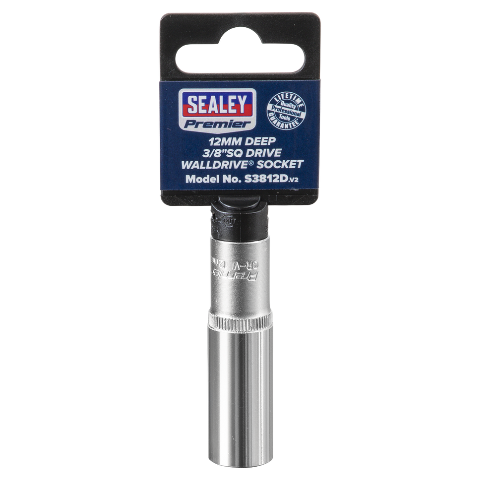 Sealey S3812D Premier Deep Socket 3/8"Sq Drive 12mm - additional view 5