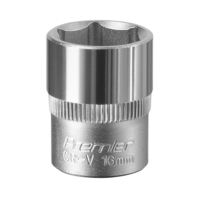 Sealey S3816 Premier Socket 3/8"Sq Drive 16mm