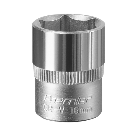 Sealey S3816 Premier Socket 3/8"Sq Drive 16mm