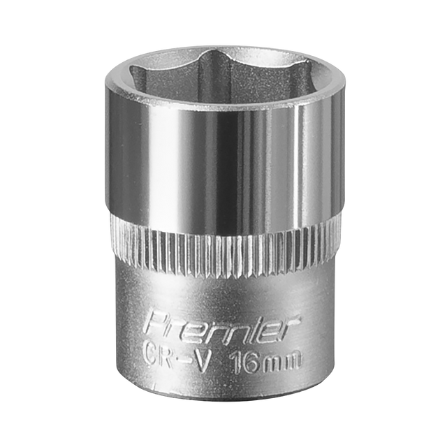 Sealey S3816 Premier Socket 3/8"Sq Drive 16mm