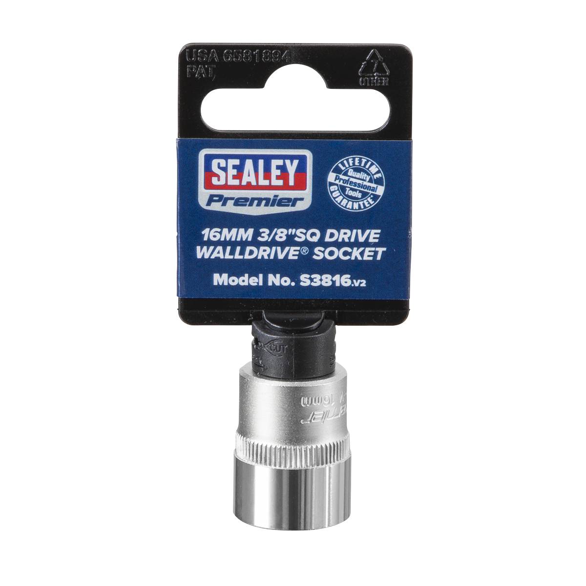 Sealey S3816 Premier Socket 3/8"Sq Drive 16mm - additional view 5
