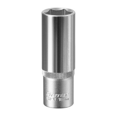Sealey S3816D Premier Deep Socket 3/8"Sq Drive 16mm