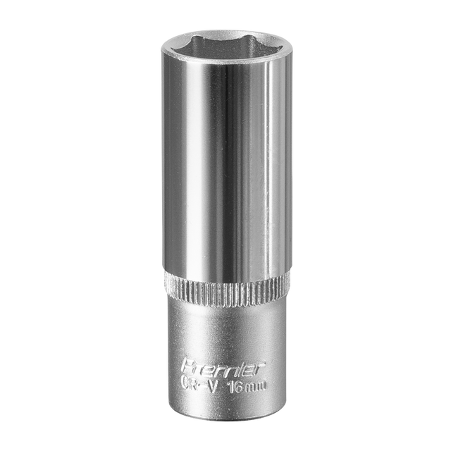 Sealey S3816D Premier Deep Socket 3/8"Sq Drive 16mm